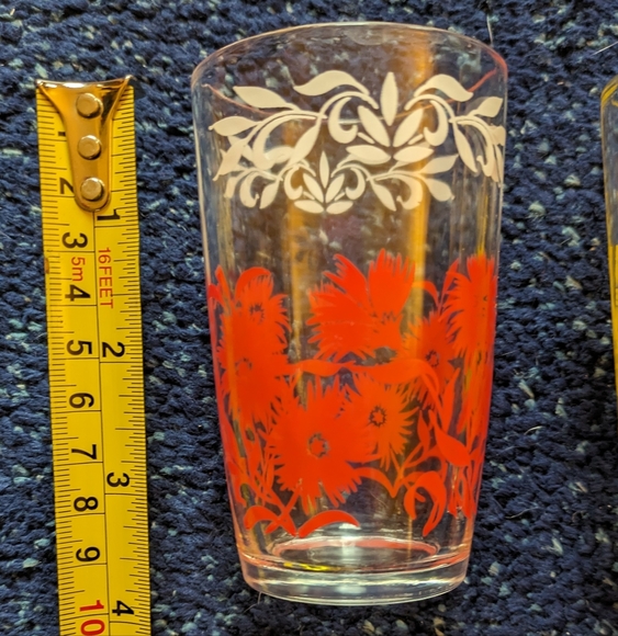 1950s Swanky Swig Juice Glasses, collectible / vintage/ antique, Bustling Betsy - Picture 9 of 16